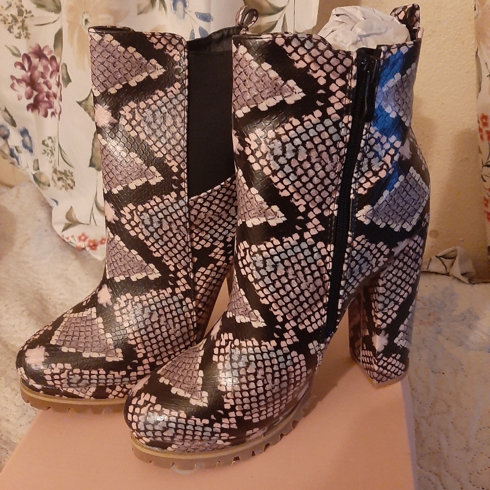 Snakeskin boots